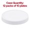 White Flat Round Disposable Plastic Pastry Plates - 6.25" (120 Plates)